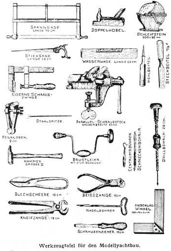 1910_Modellyachtbau_werkzeug 1910_Modellyachtbau_werkzeug
